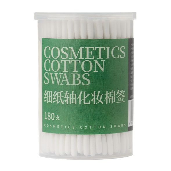 细杆小圆柱棉签180支/桶
